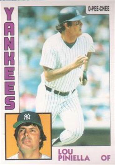 1984 O-Pee-Chee Baseball Cards 351     Lou Piniella
